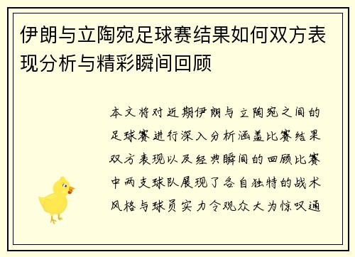 伊朗与立陶宛足球赛结果如何双方表现分析与精彩瞬间回顾